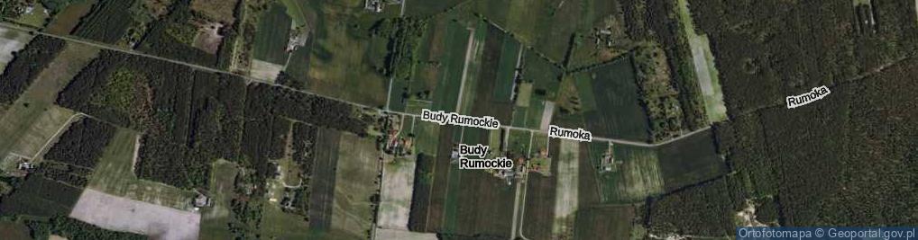 Zdjęcie satelitarne Budy Rumockie ul.